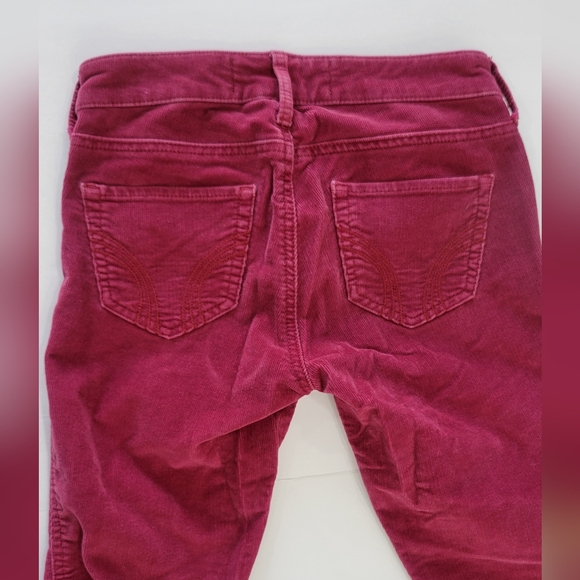 Hollister Burgundy Super skinny Low Rise Corduroy Pants Size 23 / 00 - Picture 8 of 8